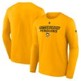 thumbnail image 1 of Men's Fanatics  Gold Pittsburgh Penguins Authentic Pro Core Primary Long Sleeve T-Shirt, 1 of 3