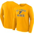 thumbnail image 1 of Men's Fanatics Gold St. Louis Blues Team Victory Arch Long Sleeve T-Shirt, 1 of 3