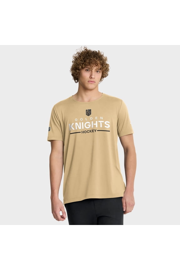 Men's Fanatics Gold Vegas Golden Knights Authentic Pro Rink Tech T-Shirt