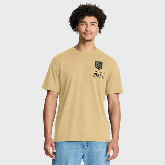 Men's Fanatics Gold Vegas Golden Knights Crash The Net Legacy T-Shirt