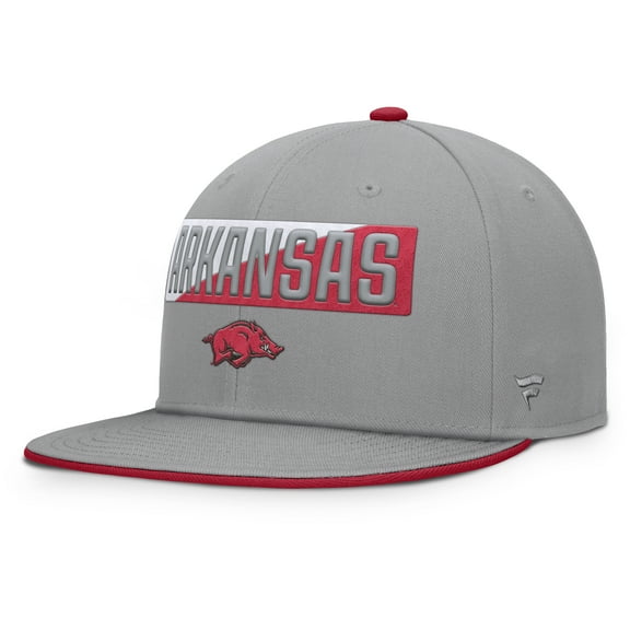Men's Fanatics Gray Arkansas Razorbacks Duo Snapback Hat