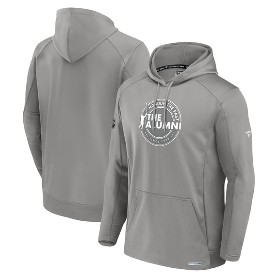 Men's Fanatics Gray Authentic Pro The Alumni Pullover Hoodie