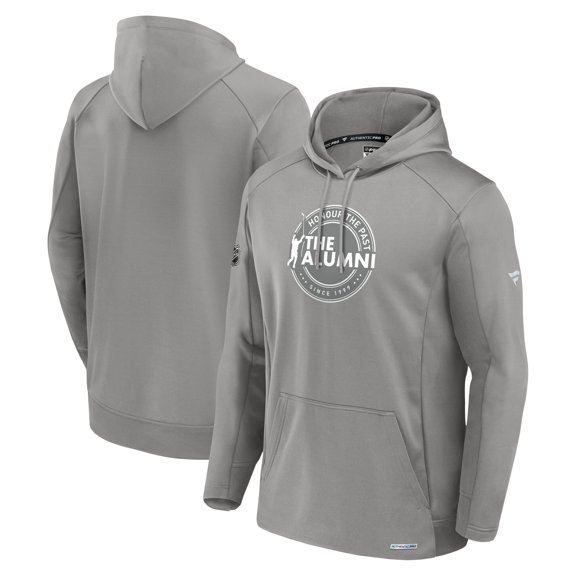 Men's Fanatics Gray Authentic Pro The Alumni Pullover Hoodie