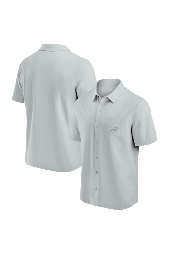 Men's Fanatics Gray Buffalo Bills Front Office Button-Up Shirt