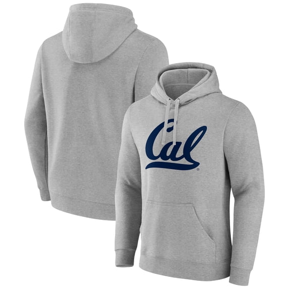 Men's Fanatics Gray Cal Bears Primary Logo Pullover Hoodie