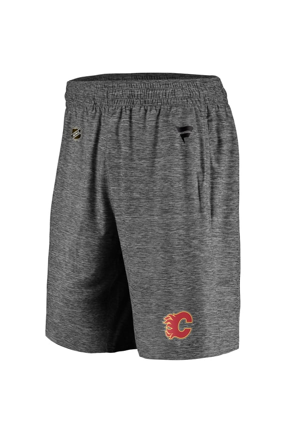 Men's Fanatics Gray Calgary Flames Authentic Pro Off-Ice Shorts