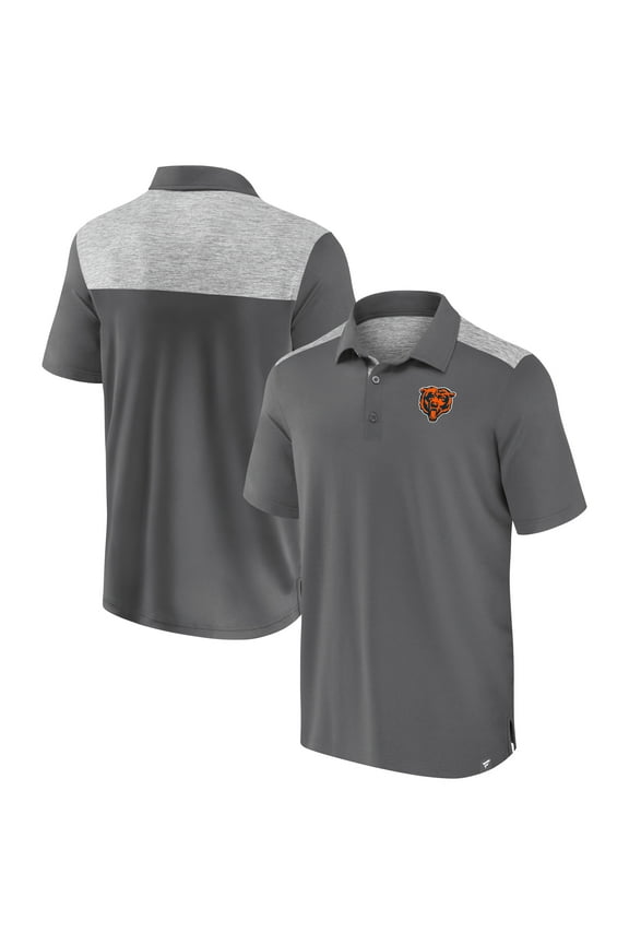 Men's Fanatics Gray Chicago Bears Long Shot Polo