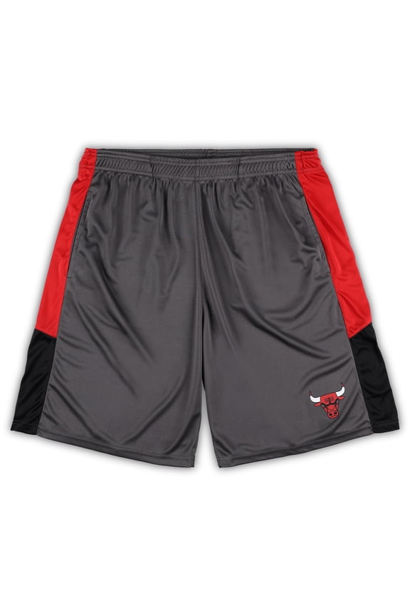 Men's Fanatics Gray Chicago Bulls Big & Tall Shorts