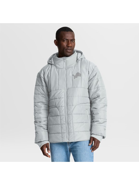Men's Fanatics Gray Detroit Lions Full-Zip Hooded Jacket
