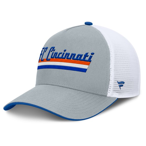 Men's Fanatics Gray FC Cincinnati Knuckle Trucker Adjustable Hat
