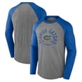 thumbnail image 1 of Men's Fanatics Gray Florida Gators Ball Drop Tri-Blend Raglan Long Sleeve T-Shirt, 1 of 3