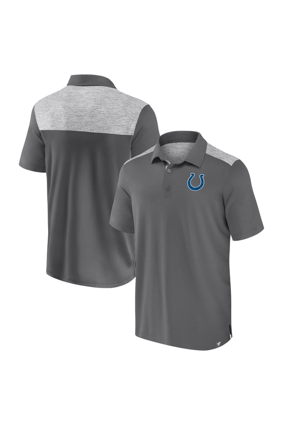 Men's Fanatics Gray Indianapolis Colts Long Shot Polo