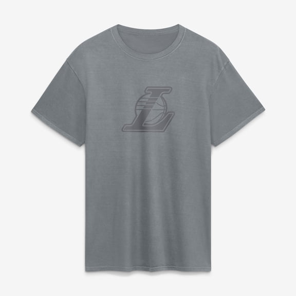 Men's Fanatics Gray Los Angeles Lakers Beach Wash T-Shirt