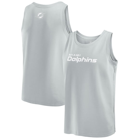 Men's Fanatics Gray Miami Dolphins Elements Tank Top