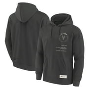 Mens Fanatics Gray Milwaukee Bucks Future Ground Info Elements Premium Pullover Hoodie