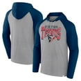 thumbnail image 1 of Men's Fanatics Gray/Navy Houston Texans Under Center Long Sleeve Hoodie T-Shirt, 1 of 3