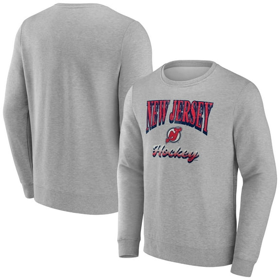 Men's Fanatics Gray New Jersey Devils Light the Candle Fleece Pullover Sweatshirt