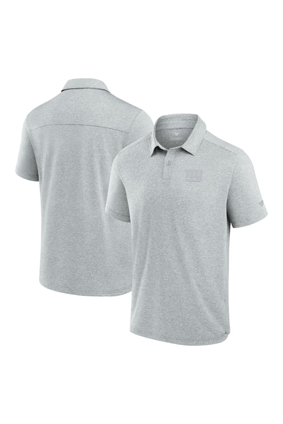 Men's Fanatics Gray New York Giants Front Office Tech Polo
