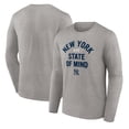 thumbnail image 1 of Men's Gray New York Yankees Heater Long Sleeve T-Shirt, 1 of 3