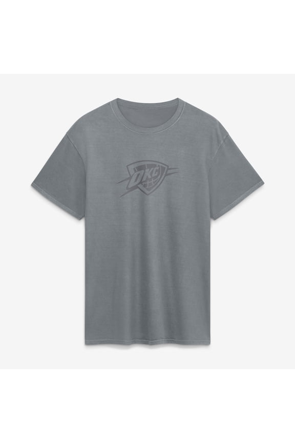 Men's Fanatics Gray Oklahoma City Thunder Beach Wash T-Shirt