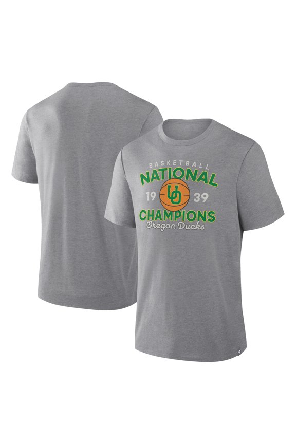 Men's Fanatics Gray Oregon Ducks Dynamic Showdown Tri-Blend T-Shirt