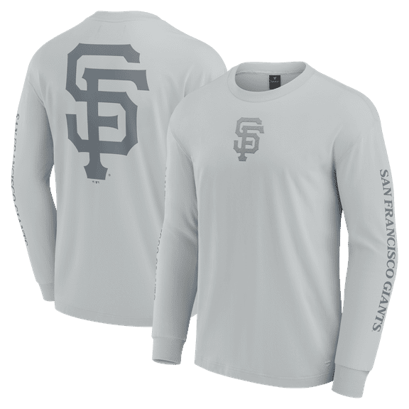 Men's Fanatics  Gray San Francisco Giants Elements Strive Long Sleeve T-Shirt