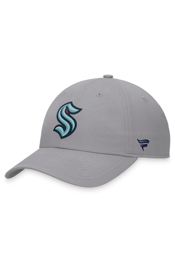 Men's Fanatics Gray Seattle Kraken Extra Time Adjustable Hat