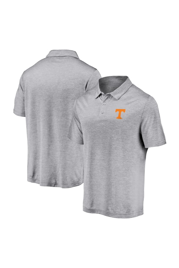 Men's Fanatics Gray Tennessee Volunteers Primary Logo Polo