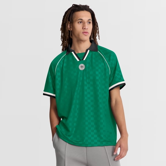 Men's Fanatics Green Germany National Team Retro Raglan V-Neck Fashion Jersey