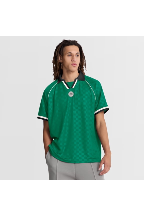Men's Fanatics Green Germany National Team Retro Raglan V-Neck Fashion Jersey