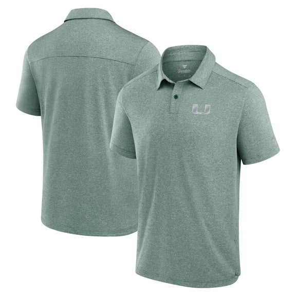 Men's Fanatics Green Miami Hurricanes Performance Polo