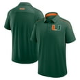 thumbnail image 1 of Men's Fanatics Green Miami Hurricanes Take The Lead Defender Raglan Polo, 1 of 2