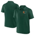thumbnail image 1 of Men's Fanatics Green Miami Hurricanes Victory Calls Stripe Polo, 1 of 3