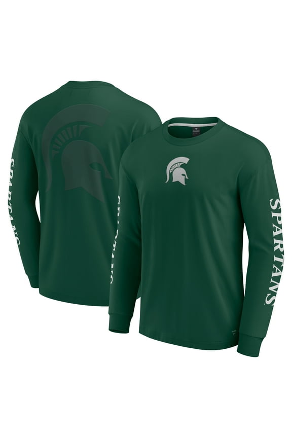 Men's Fanatics Green Michigan State Spartans Strive Long Sleeve T-Shirt
