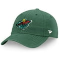 thumbnail image 1 of Men's Fanatics Green Minnesota Wild Core Primary Logo Adjustable Hat, 1 of 4