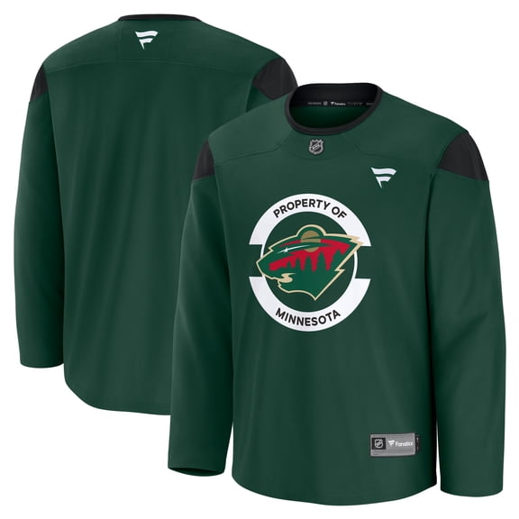 Men's Fanatics Green Minnesota Wild Practice Jersey