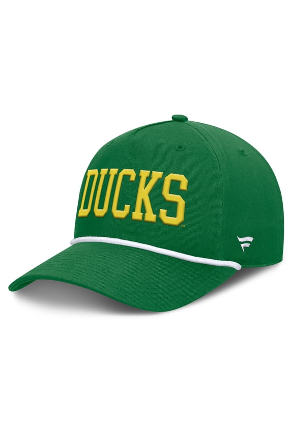 Men's Fanatics Green Oregon Ducks Foul Ball Rope Adjustable Hat