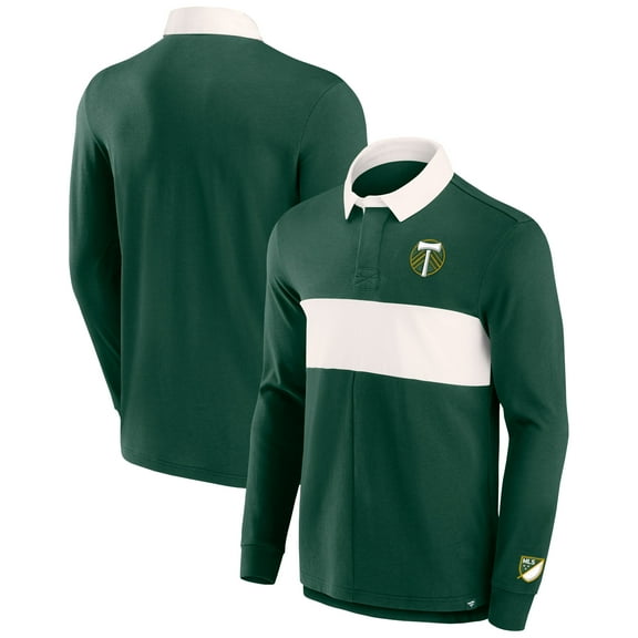 Men's Fanatics Green Portland Timbers Forever Casuals Long Sleeve Striker Polo