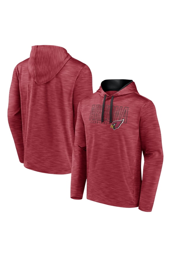 Men's Fanatics Heather Cardinal Arizona Cardinals Hook and Ladder Pullover Hoodie