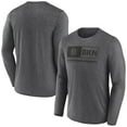 thumbnail image 1 of Men's Fanatics Heather Charcoal Brooklyn Nets Three-Point Play T-Shirt, 1 of 3
