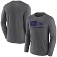 thumbnail image 1 of Men's Fanatics Heather Charcoal Charlotte Hornets Three-Point Play T-Shirt, 1 of 3