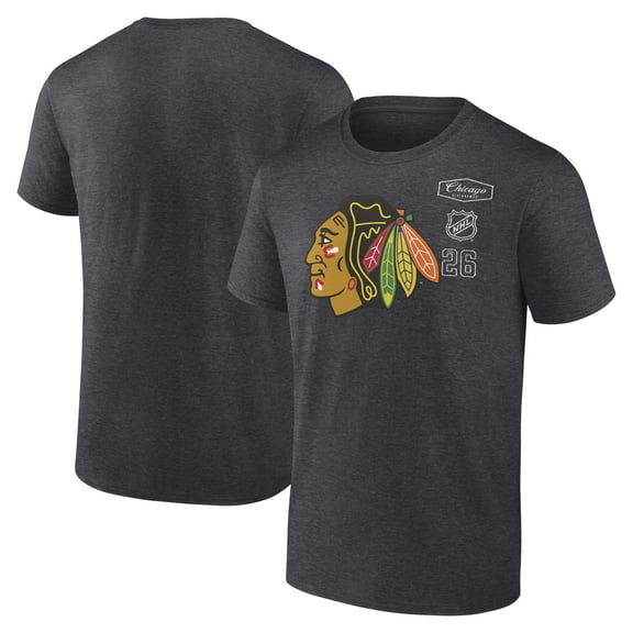 Men's Fanatics Heather Charcoal Chicago Blackhawks Origin T-Shirt