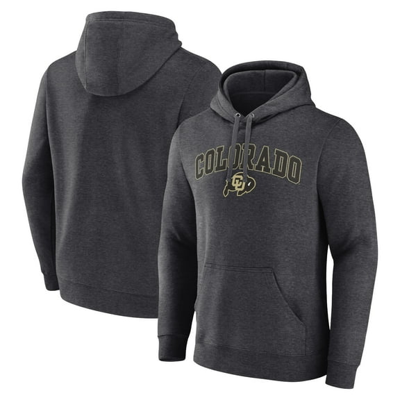 Men's Fanatics Heather Charcoal Colorado Buffaloes Campus Hoodie