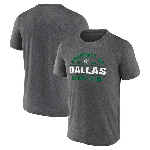 Men's Fanatics Heather Charcoal Dallas Stars Property Of T-Shirt