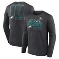thumbnail image 1 of Men's Fanatics Heather Charcoal Philadelphia Eagles Super Bowl LIX Champions Roster Long Sleeve T-Shirt, 1 of 3