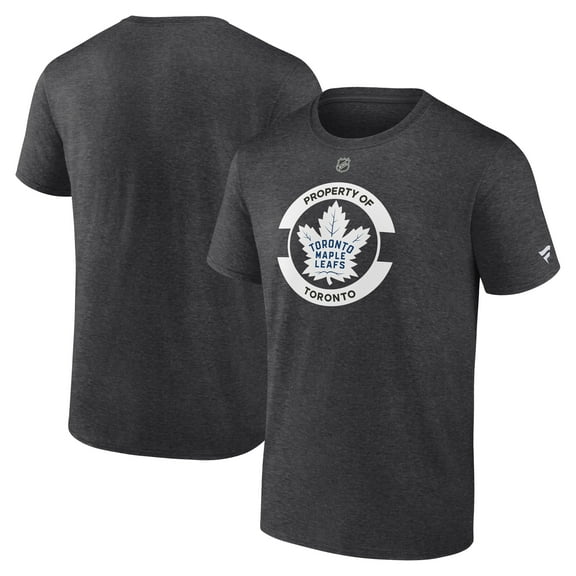 Men's Fanatics Heather Charcoal Toronto Maple Leafs Authentic Pro Core Secondary T-Shirt