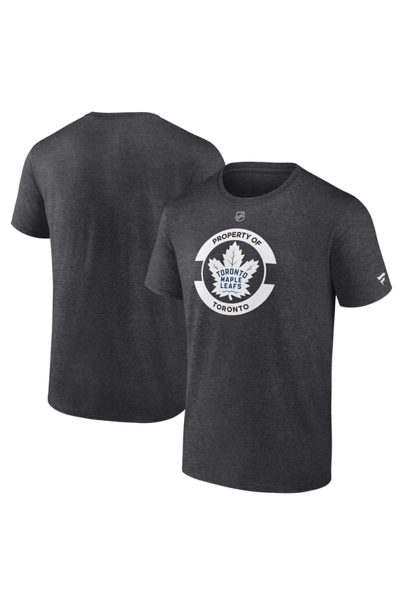 Men's Fanatics Heather Charcoal Toronto Maple Leafs Authentic Pro Core Secondary T-Shirt