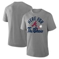 thumbnail image 1 of Men's Fanatics Heather Gray Atlanta Braves Nostalgia Tri-Blend T-Shirt, 1 of 3