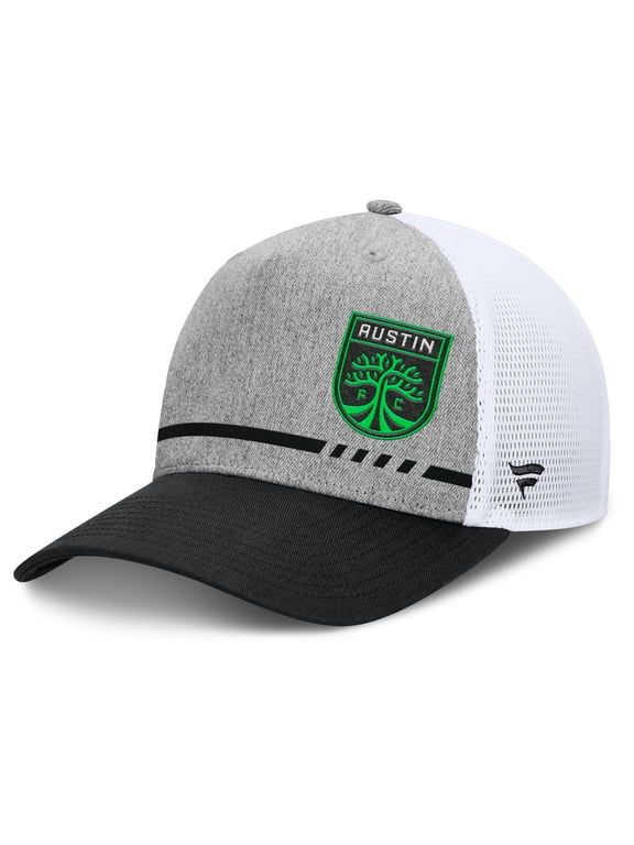 Men's Fanatics Heather Gray Austin FC Low Block Trucker Adjustable Hat