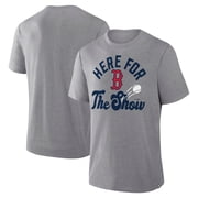 Mens Fanatics Heather Gray Boston Red Sox Nostalgia Tri-Blend T-Shirt